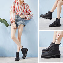 Load image into Gallery viewer, WOMEN'S Genuine Leather straps Martin Boots
