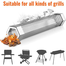 Load image into Gallery viewer, 12&#39; Pellet Smoker Tube for All Grill or Smoker