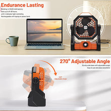 Load image into Gallery viewer, Camping LED Fan with Light