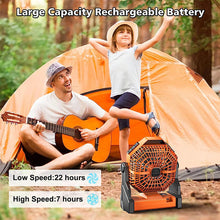 Load image into Gallery viewer, Camping LED Fan with Light