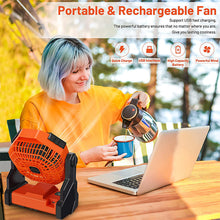 Load image into Gallery viewer, Camping LED Fan with Light