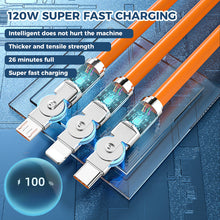 Load image into Gallery viewer, 120W 3 in 1 Rotating Elbow Fast Charging Data Cable
