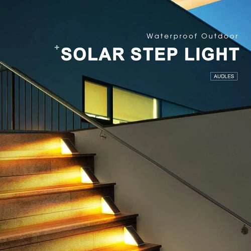 LED Solar Step Lights Waterproof Outdoor Stair Lights
