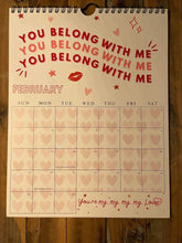 Load image into Gallery viewer, 2025 TS Lyrics Calendar