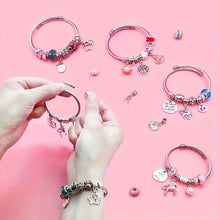Load image into Gallery viewer, Girls Charm Bracelet Making Kit