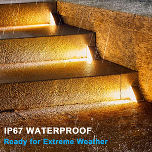 LED Solar Step Lights Waterproof Outdoor Stair Lights