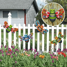 Load image into Gallery viewer, Iron Bee Art Sculpture Hanging Wall Decorations for Garden