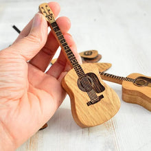 Load image into Gallery viewer, Wooden Acoustic Guitar Pick Box