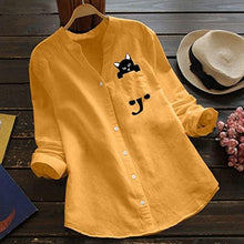 Load image into Gallery viewer, Long-sleeved V-neck Blouse