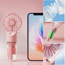 Load image into Gallery viewer, Mini Handheld Mist Fan
