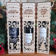 Load image into Gallery viewer, Christmas Funny Wooden Wine Box
