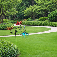 Load image into Gallery viewer, Beautiful Summer Multi Colored Flowers Wind Spinner