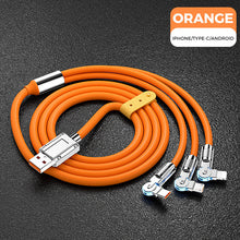 Load image into Gallery viewer, 120W 3 in 1 Rotating Elbow Fast Charging Data Cable