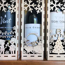 Load image into Gallery viewer, Christmas Funny Wooden Wine Box