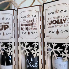 Load image into Gallery viewer, Christmas Funny Wooden Wine Box