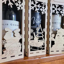 Load image into Gallery viewer, Christmas Funny Wooden Wine Box