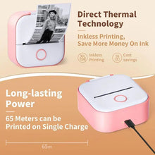Load image into Gallery viewer, Mini Portable Bluetooth Printer