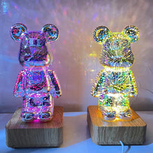 Load image into Gallery viewer, 3D Fireworks Bear Lights