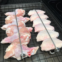 Load image into Gallery viewer, 🐔Wing Rails make it easier to grill your chicken wings!🍗