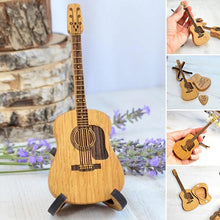 Load image into Gallery viewer, Wooden Acoustic Guitar Pick Box
