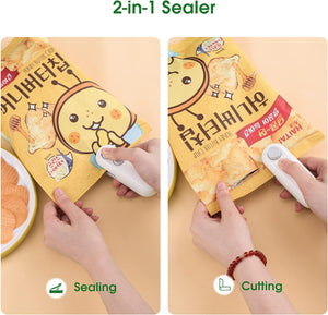 Rechargeable Handheld 2 in 1 Heat Sealer