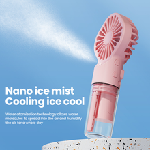 Load image into Gallery viewer, Mini Handheld Mist Fan