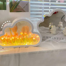 Load image into Gallery viewer, DIY set with tulip mirror and night light