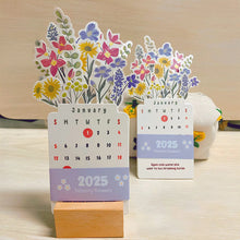 Load image into Gallery viewer, 2025 Bloomy Flowers Desk Calendar