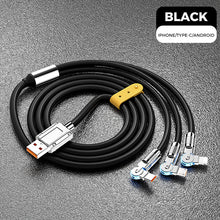 Load image into Gallery viewer, 120W 3 in 1 Rotating Elbow Fast Charging Data Cable