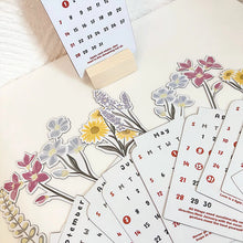 Load image into Gallery viewer, 2025 Bloomy Flowers Desk Calendar