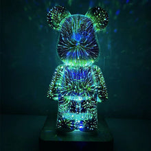 Load image into Gallery viewer, 3D Fireworks Bear Lights