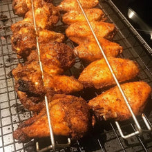 Load image into Gallery viewer, 🐔Wing Rails make it easier to grill your chicken wings!🍗