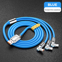 Load image into Gallery viewer, 120W 3 in 1 Rotating Elbow Fast Charging Data Cable