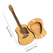 Load image into Gallery viewer, Wooden Acoustic Guitar Pick Box