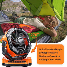 Load image into Gallery viewer, Camping LED Fan with Light