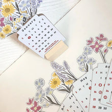Load image into Gallery viewer, 2025 Bloomy Flowers Desk Calendar