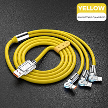 Load image into Gallery viewer, 120W 3 in 1 Rotating Elbow Fast Charging Data Cable