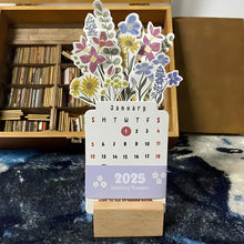 Load image into Gallery viewer, 2025 Bloomy Flowers Desk Calendar