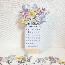 Load image into Gallery viewer, 2025 Bloomy Flowers Desk Calendar