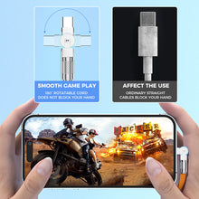 Load image into Gallery viewer, 120W 3 in 1 Rotating Elbow Fast Charging Data Cable