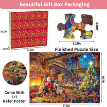 Load image into Gallery viewer, Advent Calendar 2024 Christmas Jigsaw Puzzles