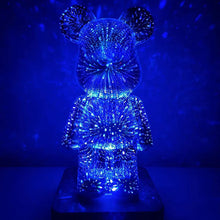 Load image into Gallery viewer, 3D Fireworks Bear Lights