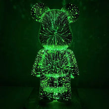 Load image into Gallery viewer, 3D Fireworks Bear Lights