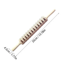 Load image into Gallery viewer, Carved beech wood rolling pin