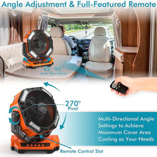 Load image into Gallery viewer, Camping LED Fan with Light