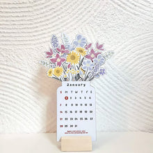 Load image into Gallery viewer, 2025 Bloomy Flowers Desk Calendar