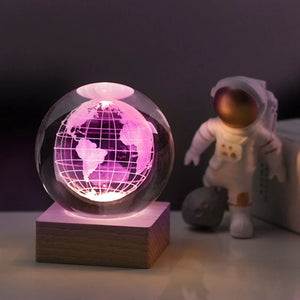 (✨hot sale✨)3D Galaxy Crystal Ball Nightlight Decorlamp