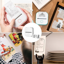Load image into Gallery viewer, Mini Portable Bluetooth Printer