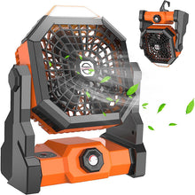 Load image into Gallery viewer, Camping LED Fan with Light
