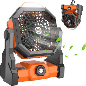 Camping LED Fan with Light